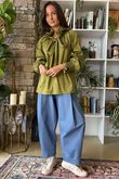 Paloma Poet Blouse Olive